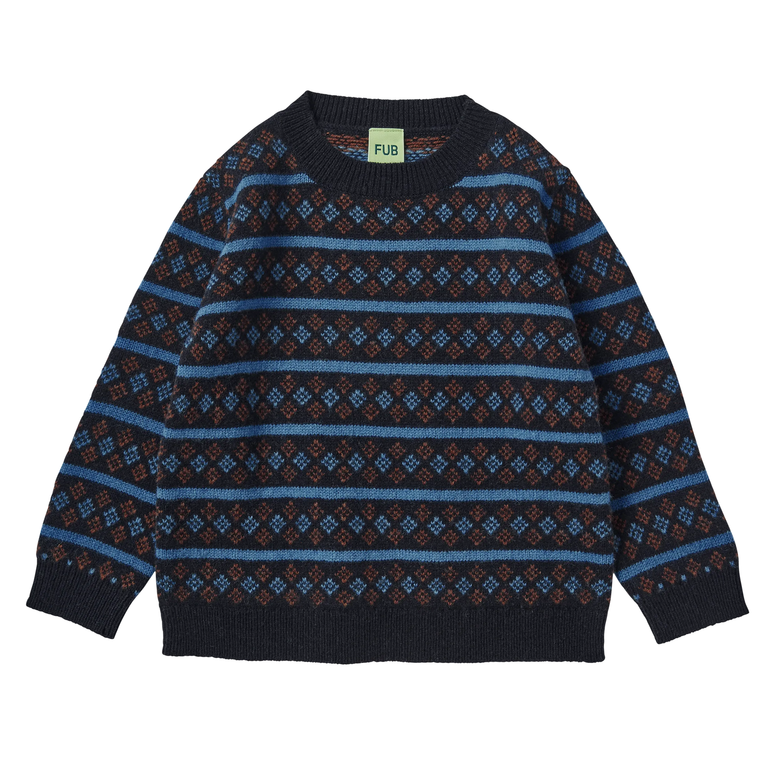 4224-Lambswool Sweater-Dark Navy