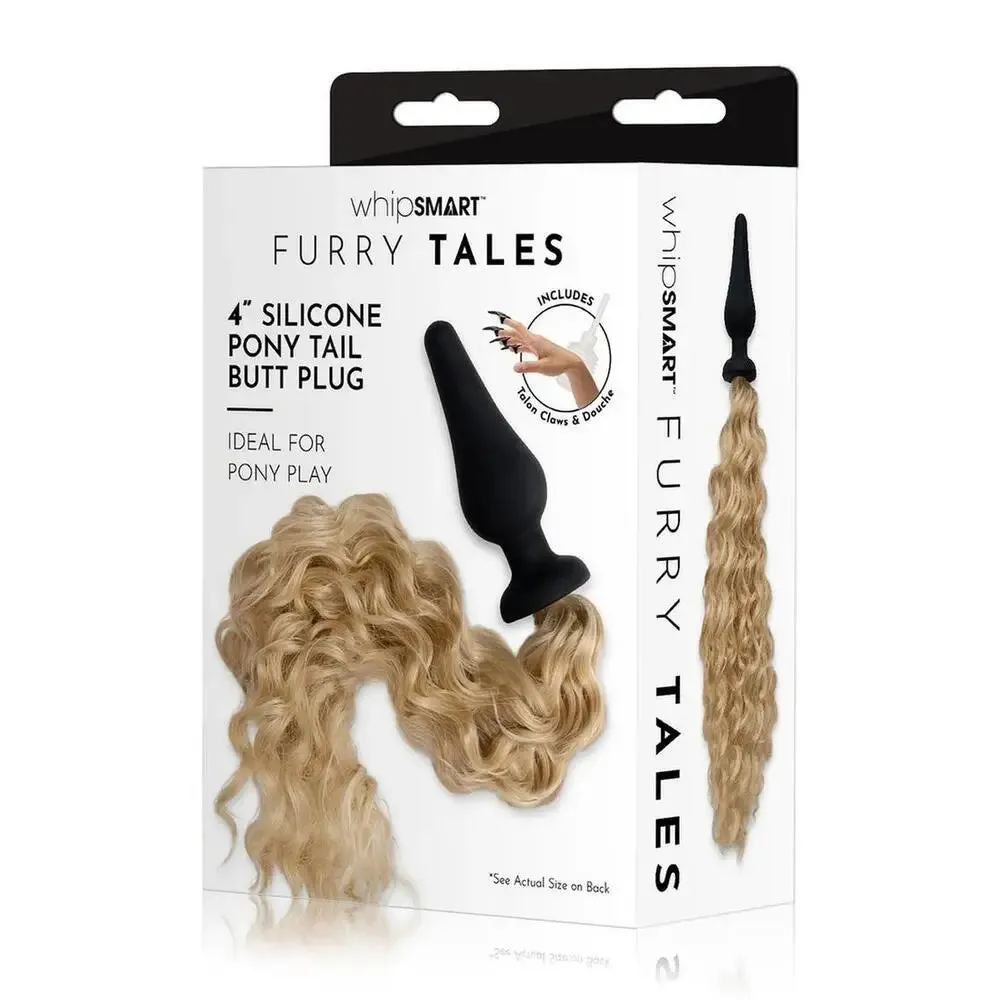 4.5 Inches Furry Tales Silicone Pony Tail Butt Plug