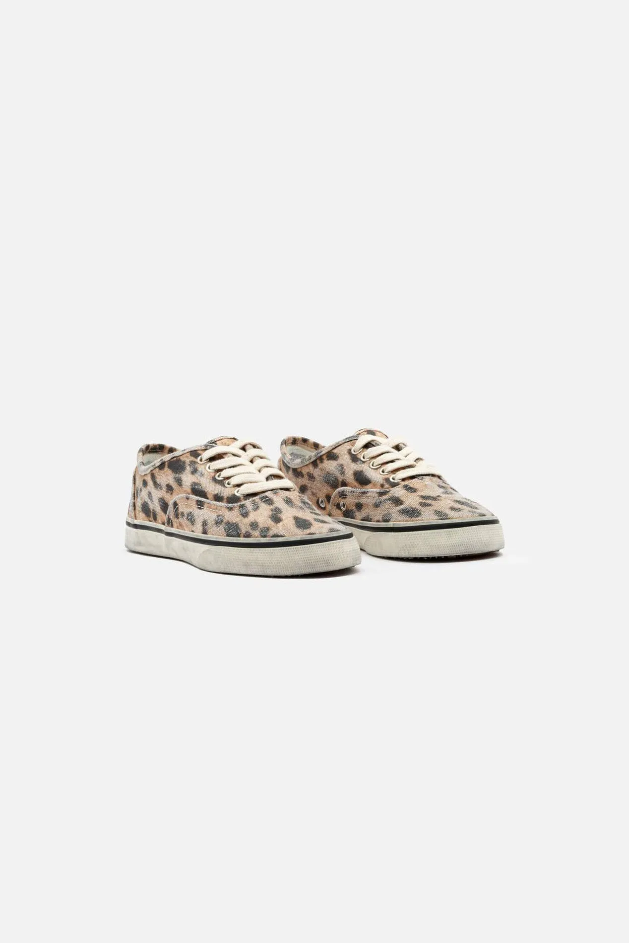 70s Low Top Skate Sneaker Faded Leopard