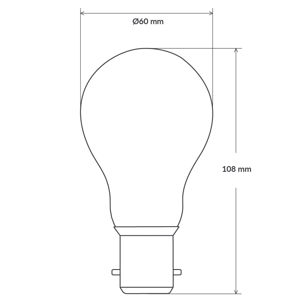 9W GLS Gold Crown LED Bulb B22