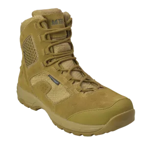 AdTec Men's 8" Suede Leather Side Zipper Waterproof Tactical Boot Coyote