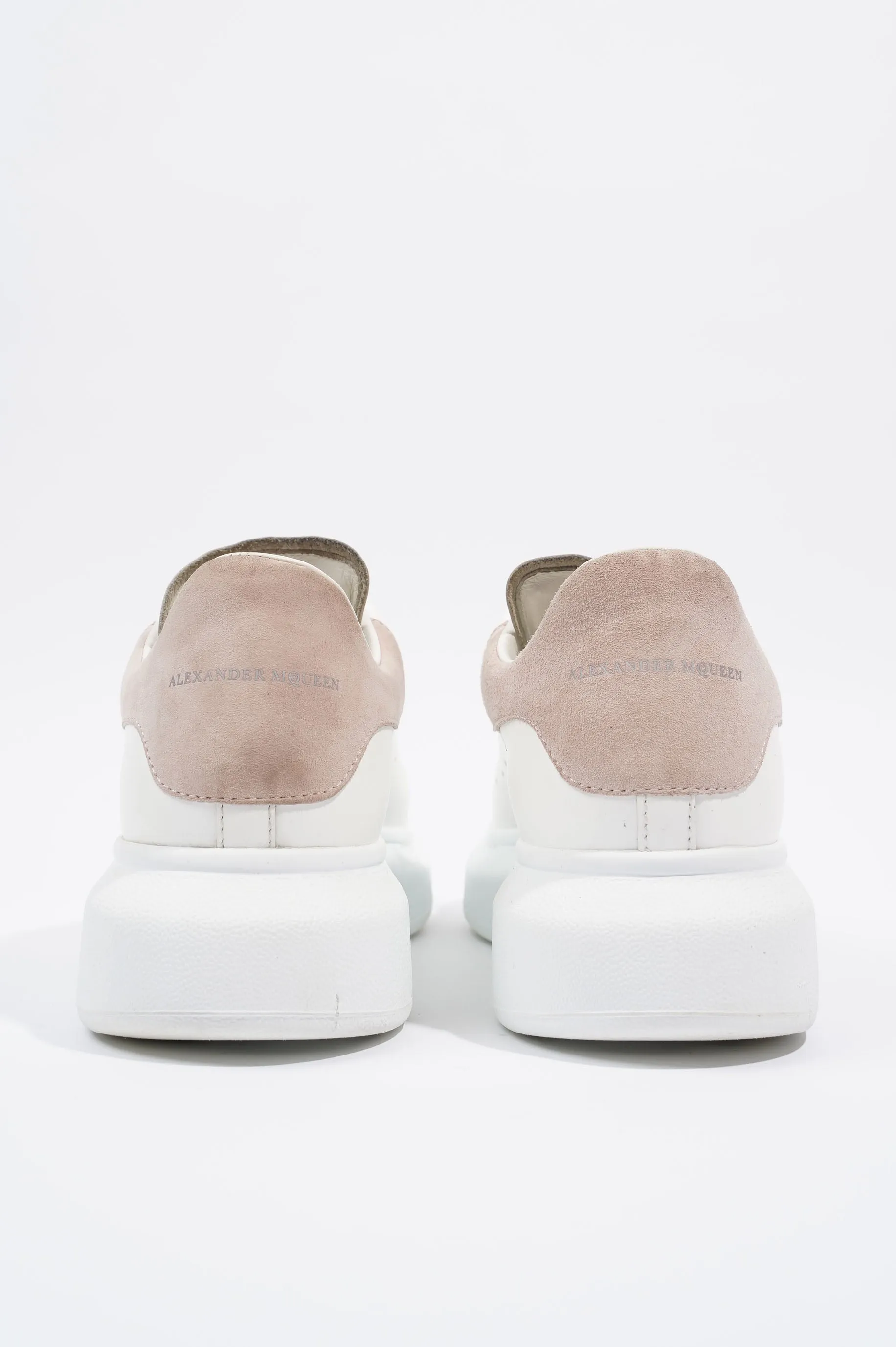 Alexander McQueen Womens Oversized Sneaker White / Nude Tab EU 39.5 UK 6.5