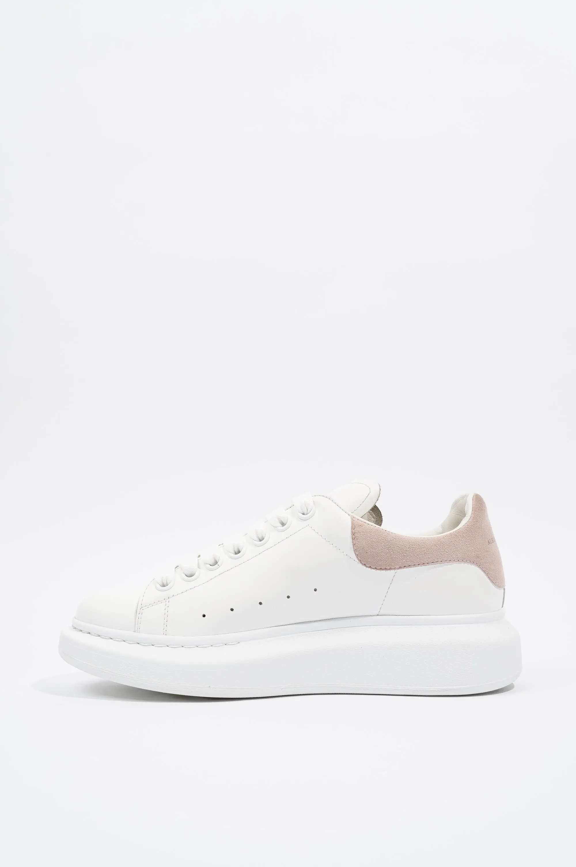 Alexander McQueen Womens Oversized Sneaker White / Nude Tab EU 39.5 UK 6.5