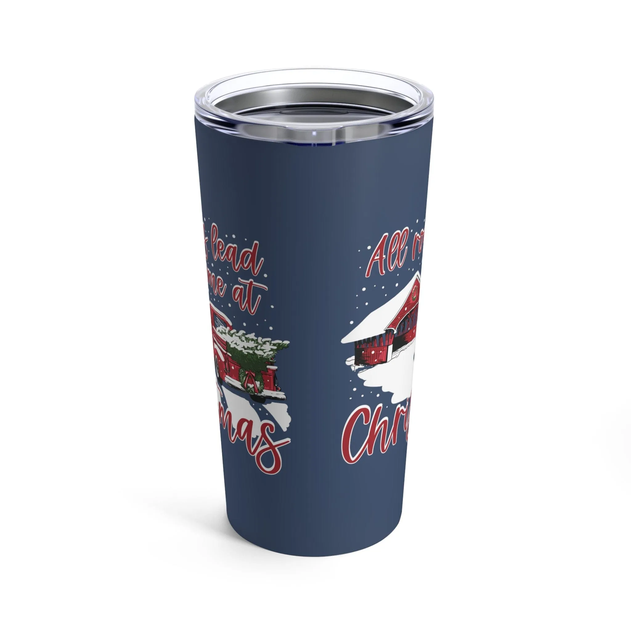 All Roads Christmas Bridge Tumbler 20oz