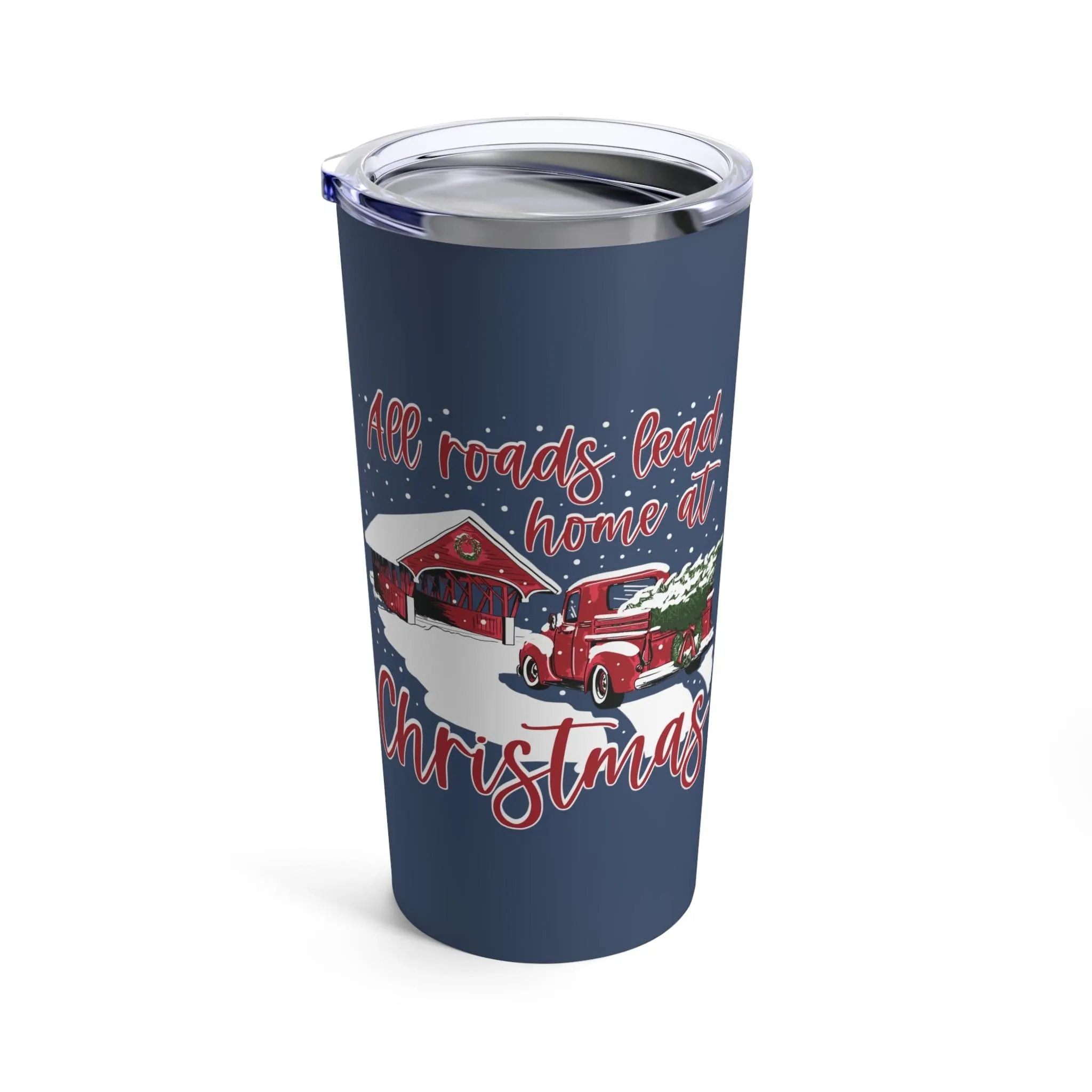 All Roads Christmas Bridge Tumbler 20oz