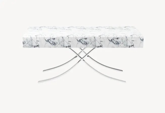 Aristot Rectangle Ottoman - Carrara