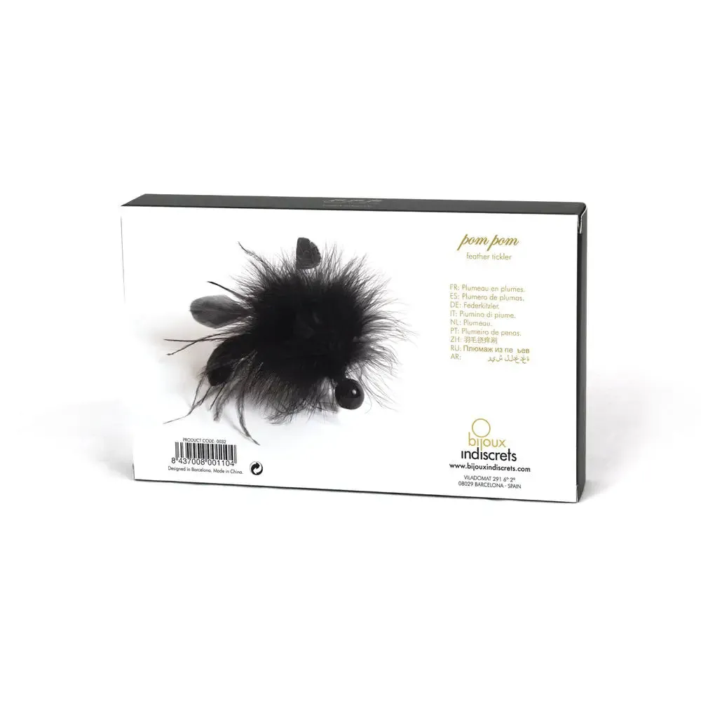 Bijoux Indiscrets Pom Pom Black Feather Tickler