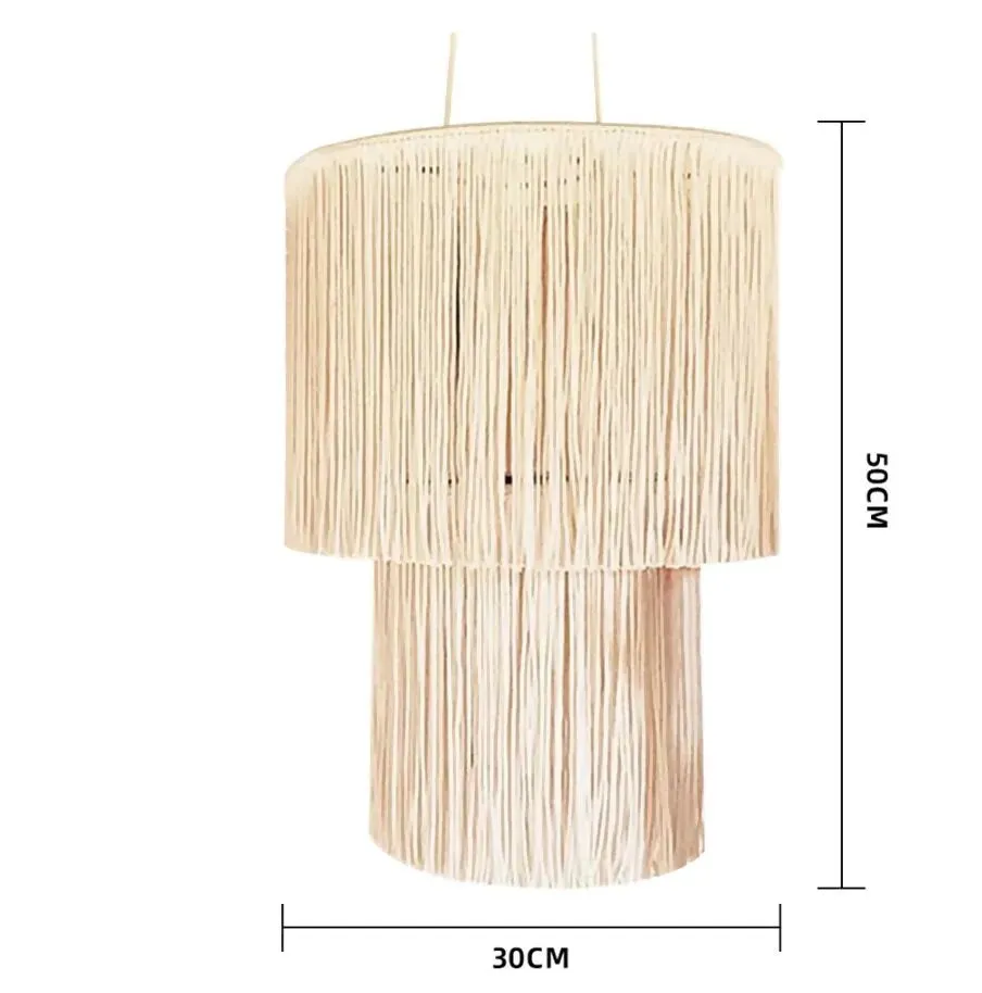 Bohemian Macrame Tassel Lamp Shade