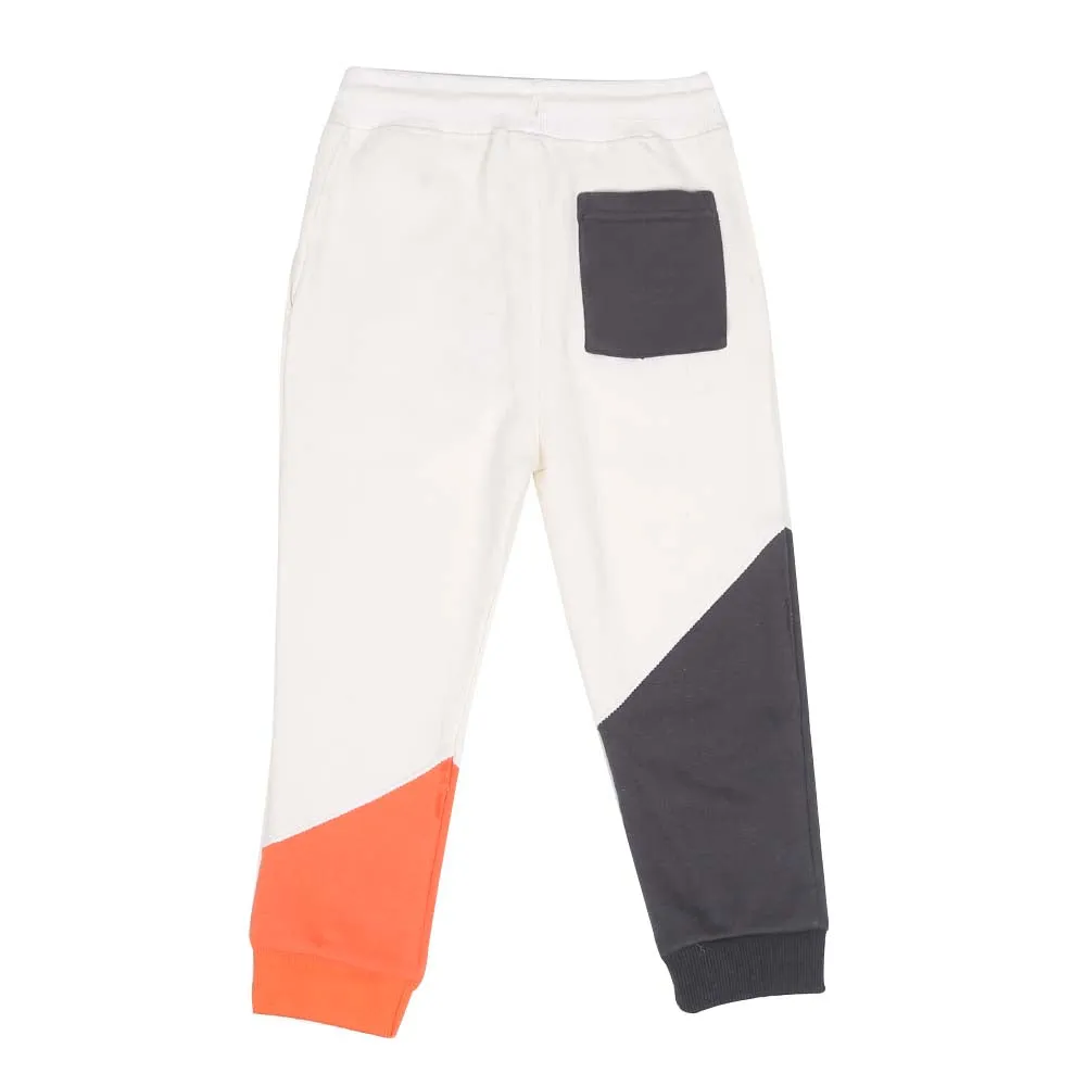 Boys Terry and Fleece Pyjama - OFF-White