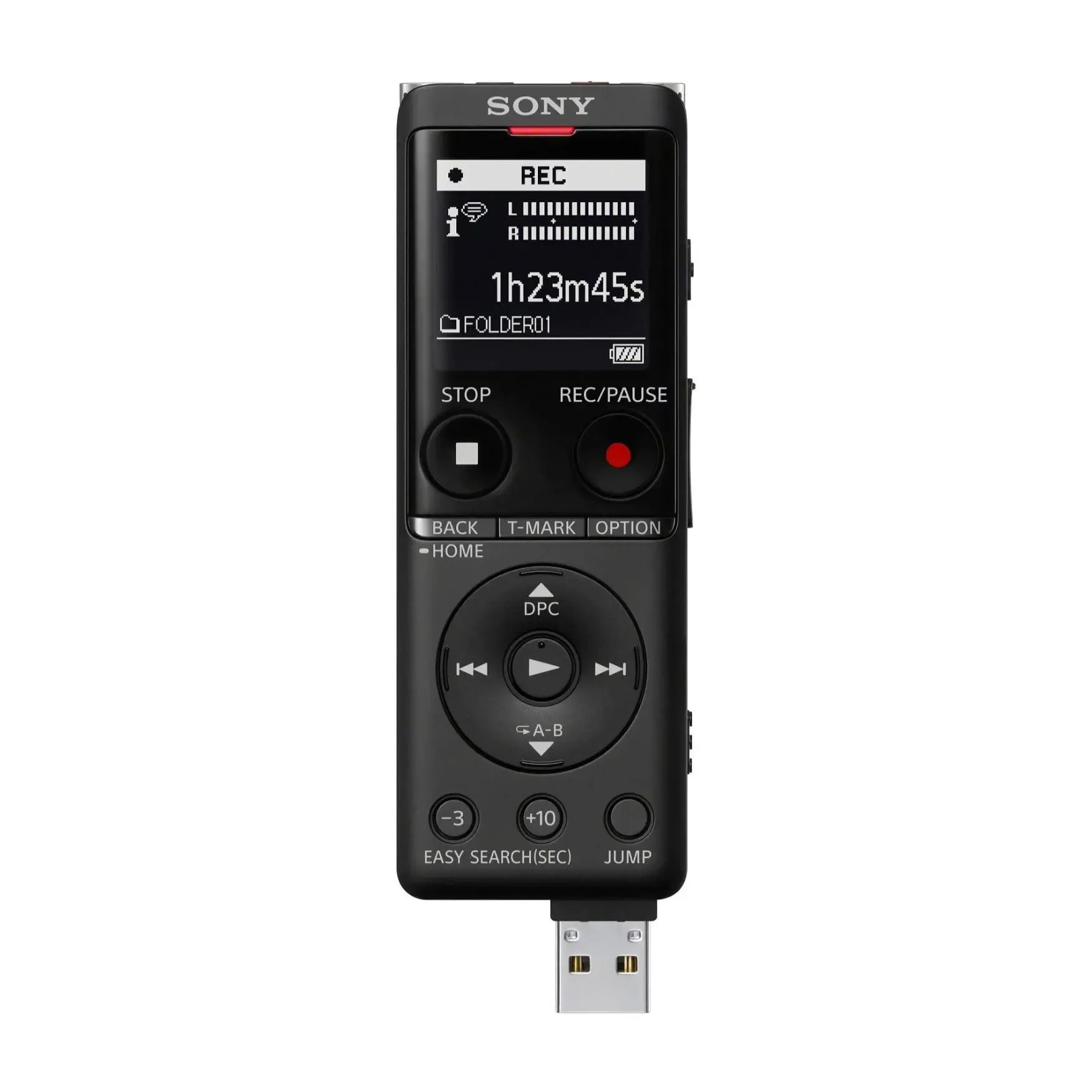 Certified Refurbished - Sony ICDUX570BLK UX570 Digital Voice Recorder