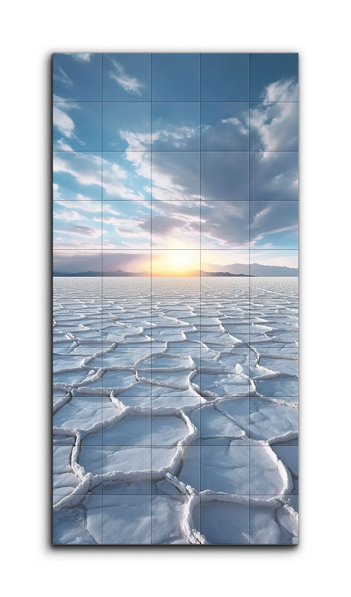 Endless Serenity: Salt Flat Horizon at Dusk