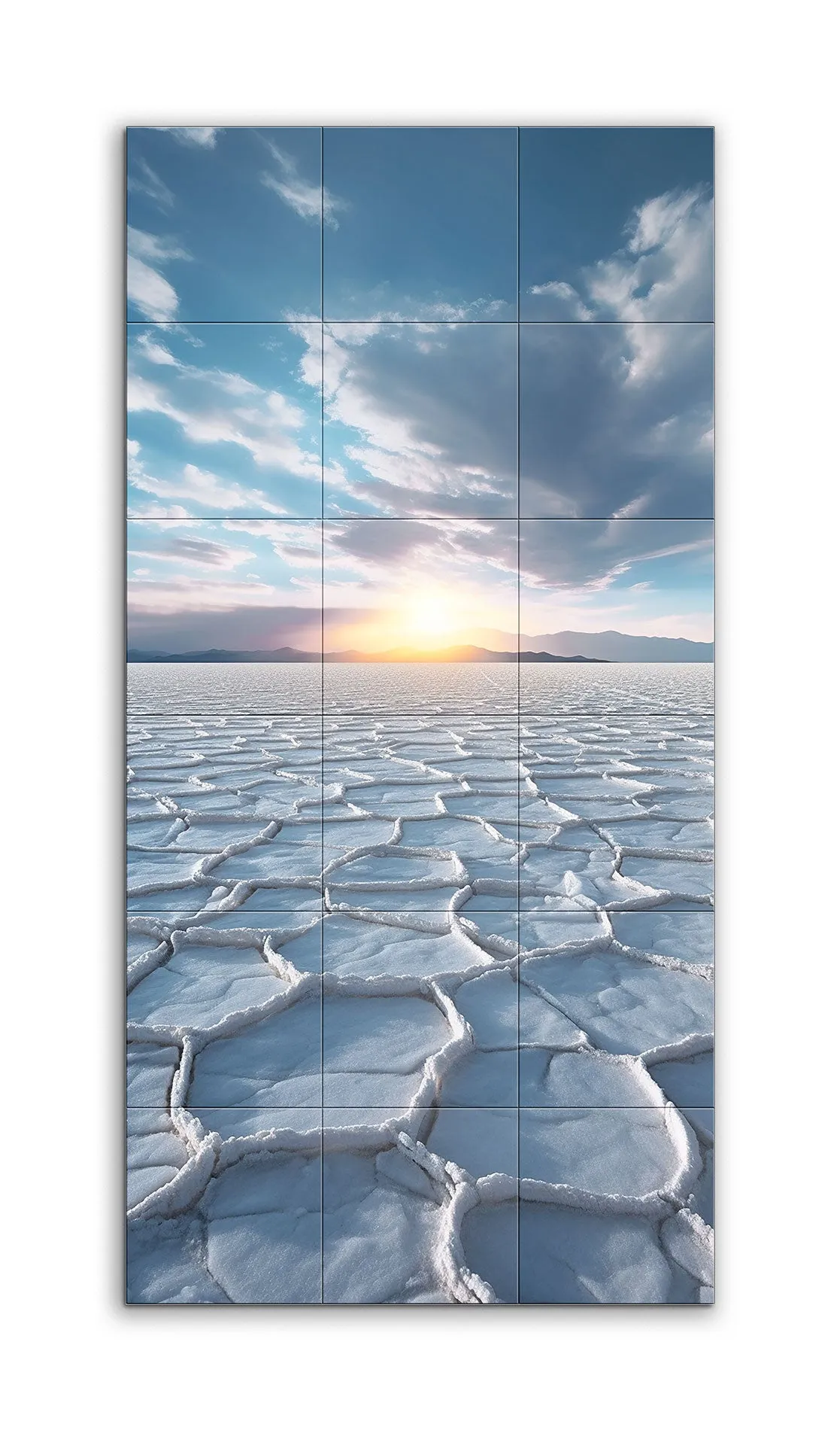 Endless Serenity: Salt Flat Horizon at Dusk