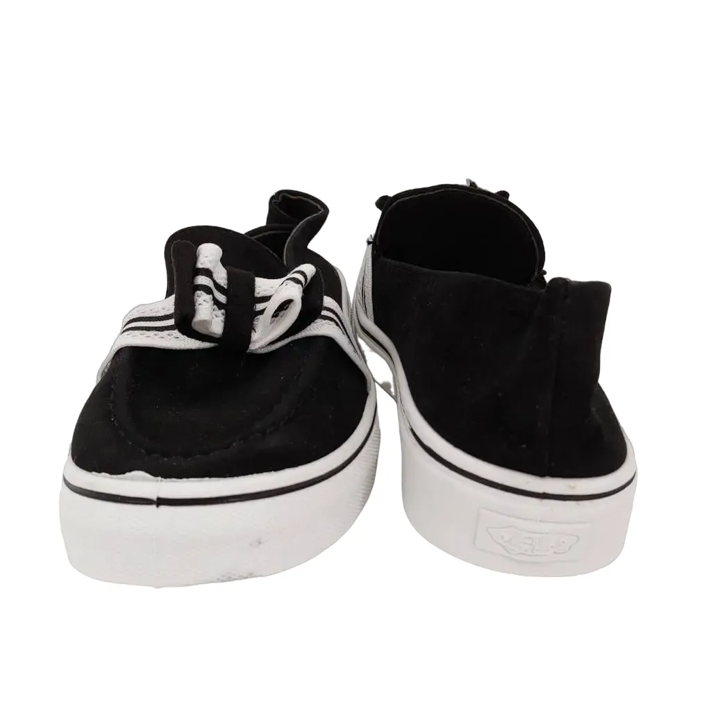 Fashion Black & White Stripe Women's Slip-On