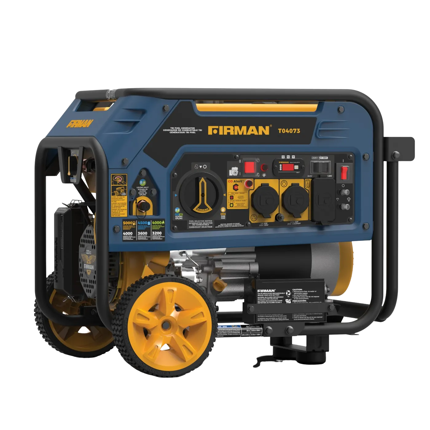 Firman T04073 4000W/5000W Electric Start Tri-Fuel Gas Propane Natural Gas Generator New