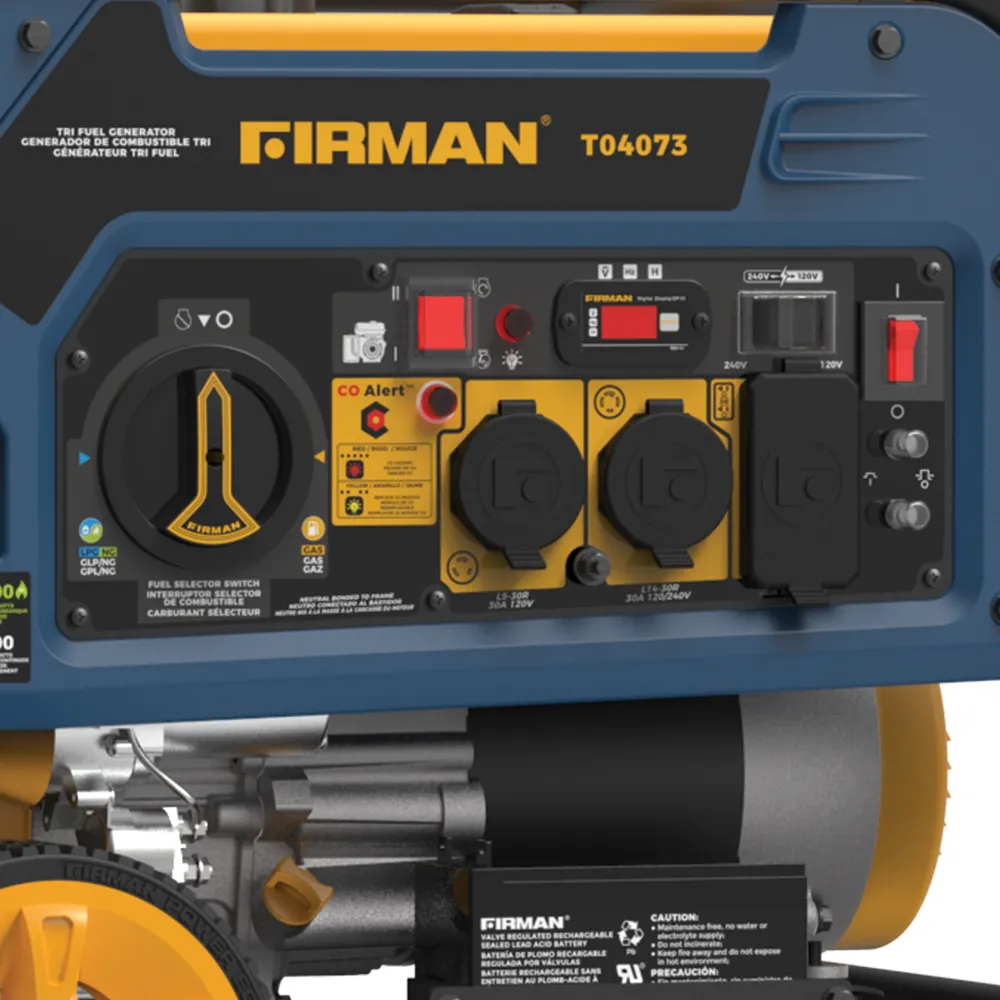 Firman T04073 4000W/5000W Electric Start Tri-Fuel Gas Propane Natural Gas Generator New