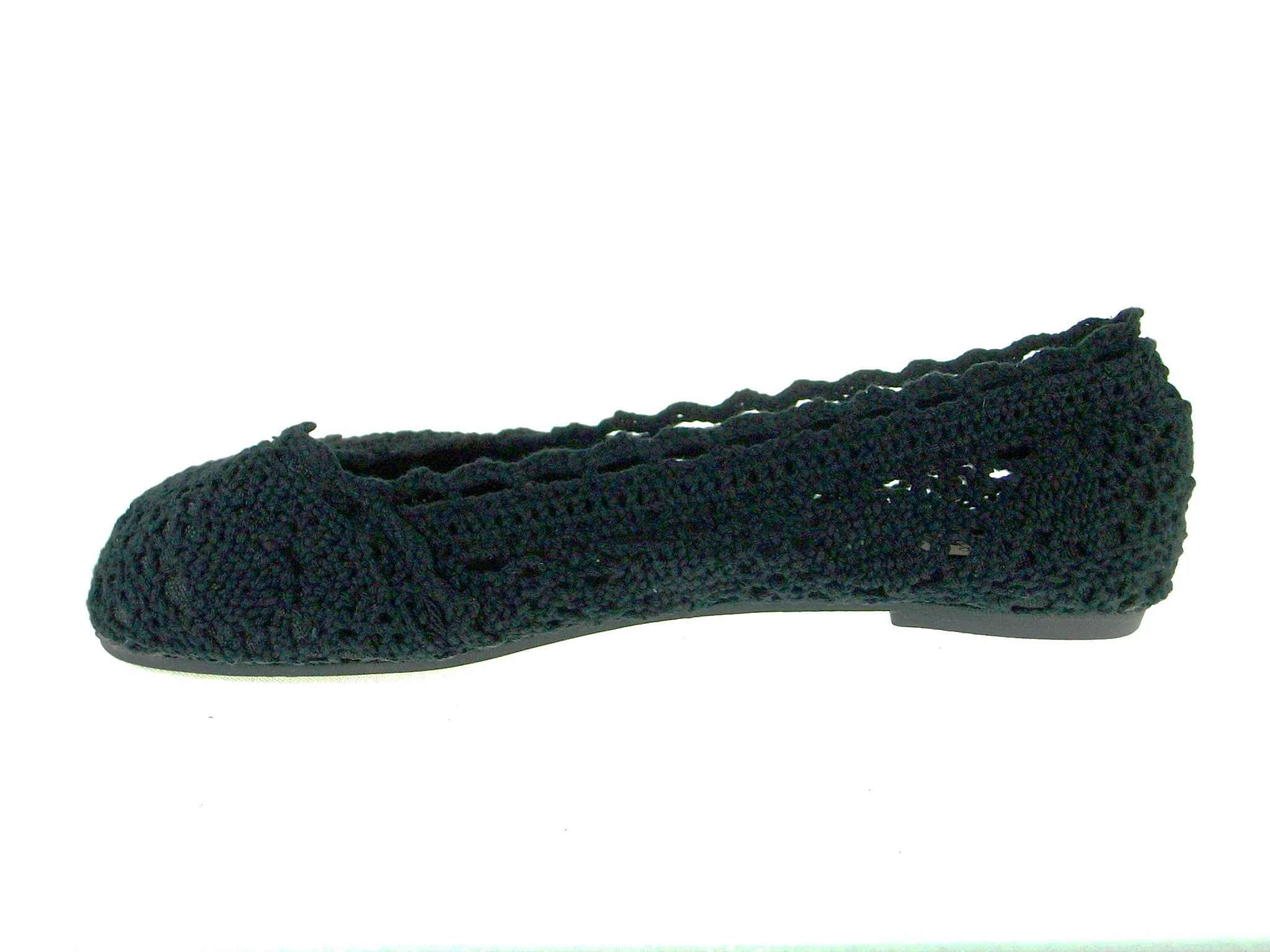 Girls 816 Crochet Slip On Flat Shoes