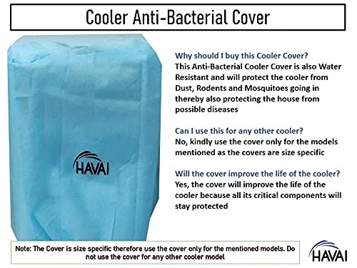 HAVAI Anti Bacterial Cover for Orient Actus Snowbreeze DX 52 Litre Desert Cooler Water Resistant.Cover Size(LXBXH) cm: 72 X 55 X 110