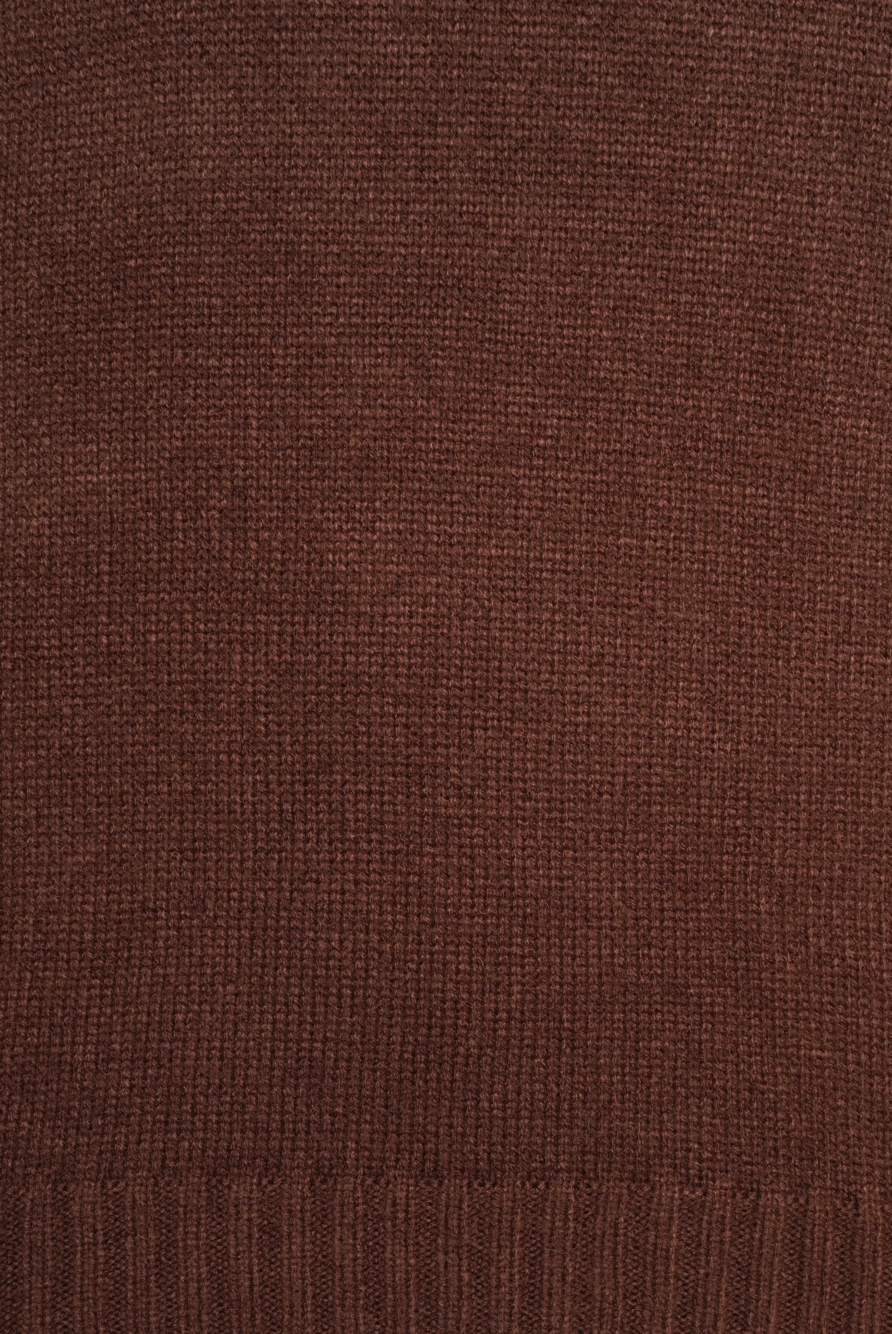 Haydn Knitted Crew Neck Chocolate Jumper