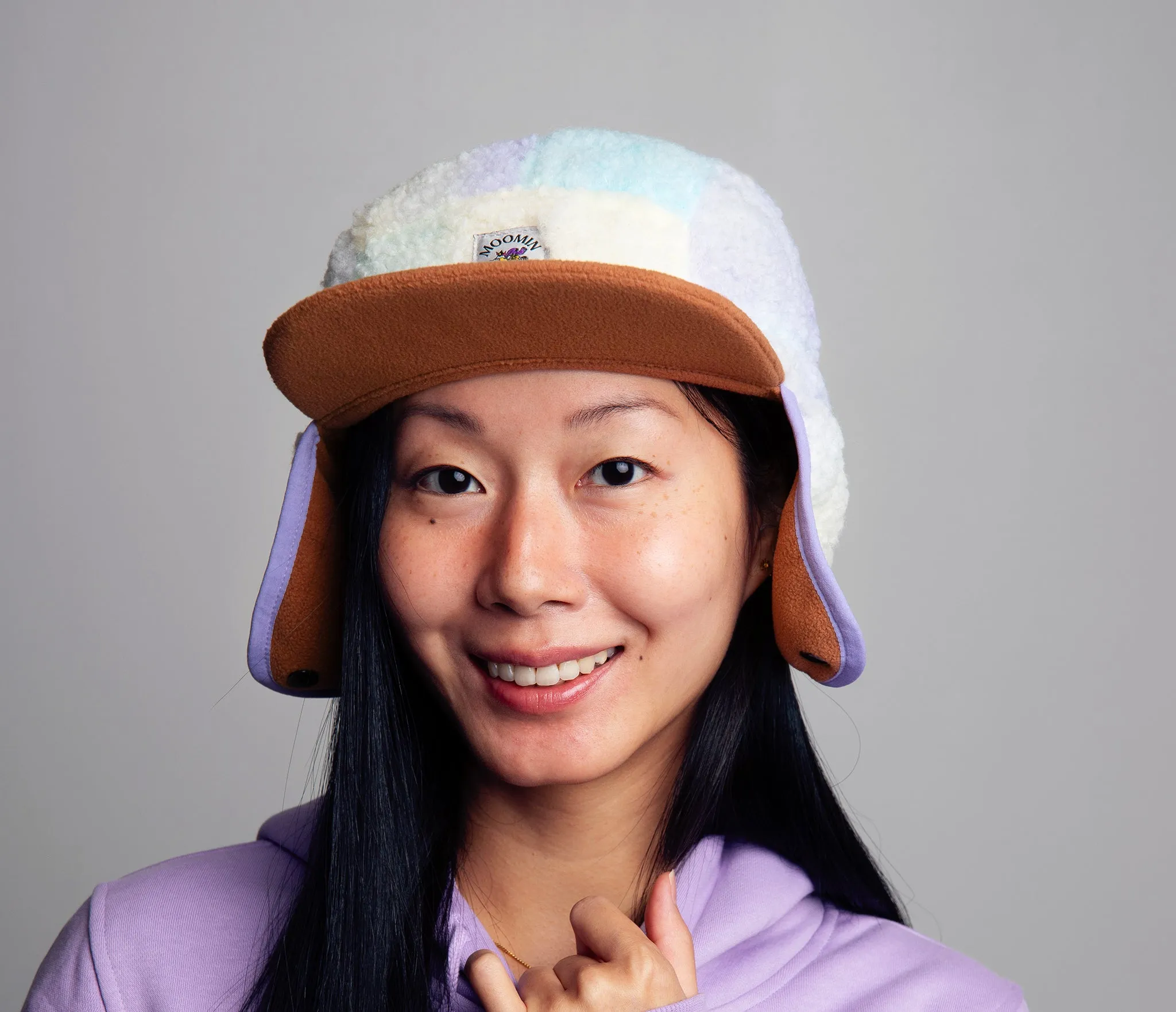 Hemulens Fleece Cap With Ear Warmer - Tiedye