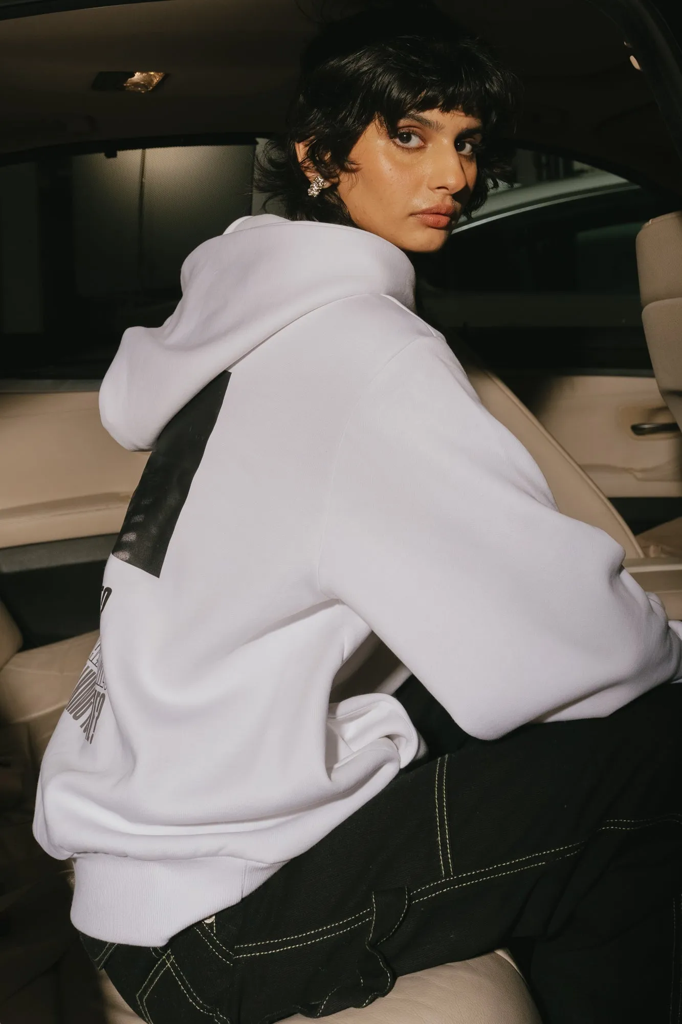 Hope White Hoodie