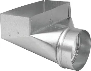 Imperial GV0624-C Angle Boot, 3-1/4 in L, 10 in W, 6 in H, 90 deg Angle, Steel, Galvanized :EA: QUANTITY: 1