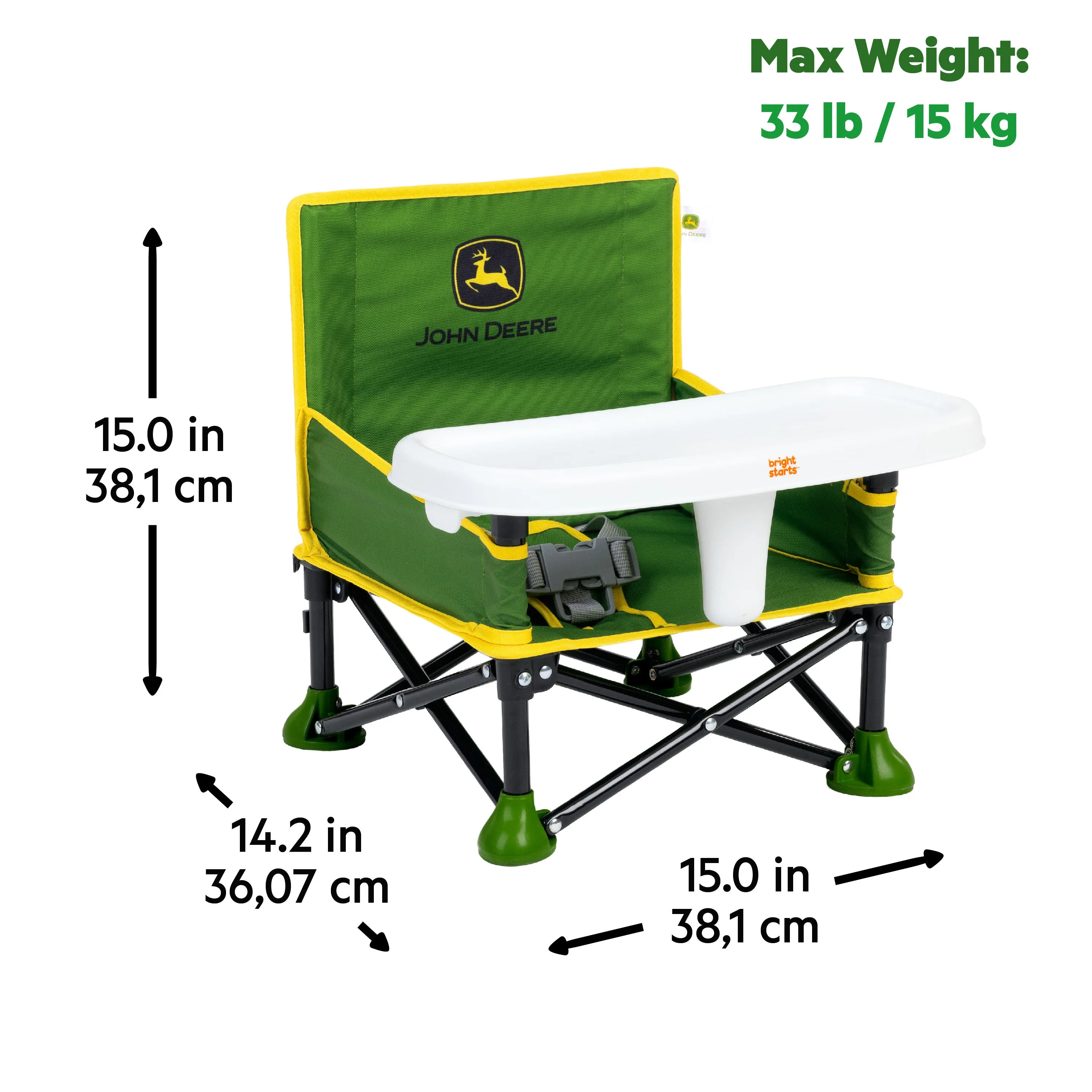 John Deere Pop 'N Sit Portable Booster Seat