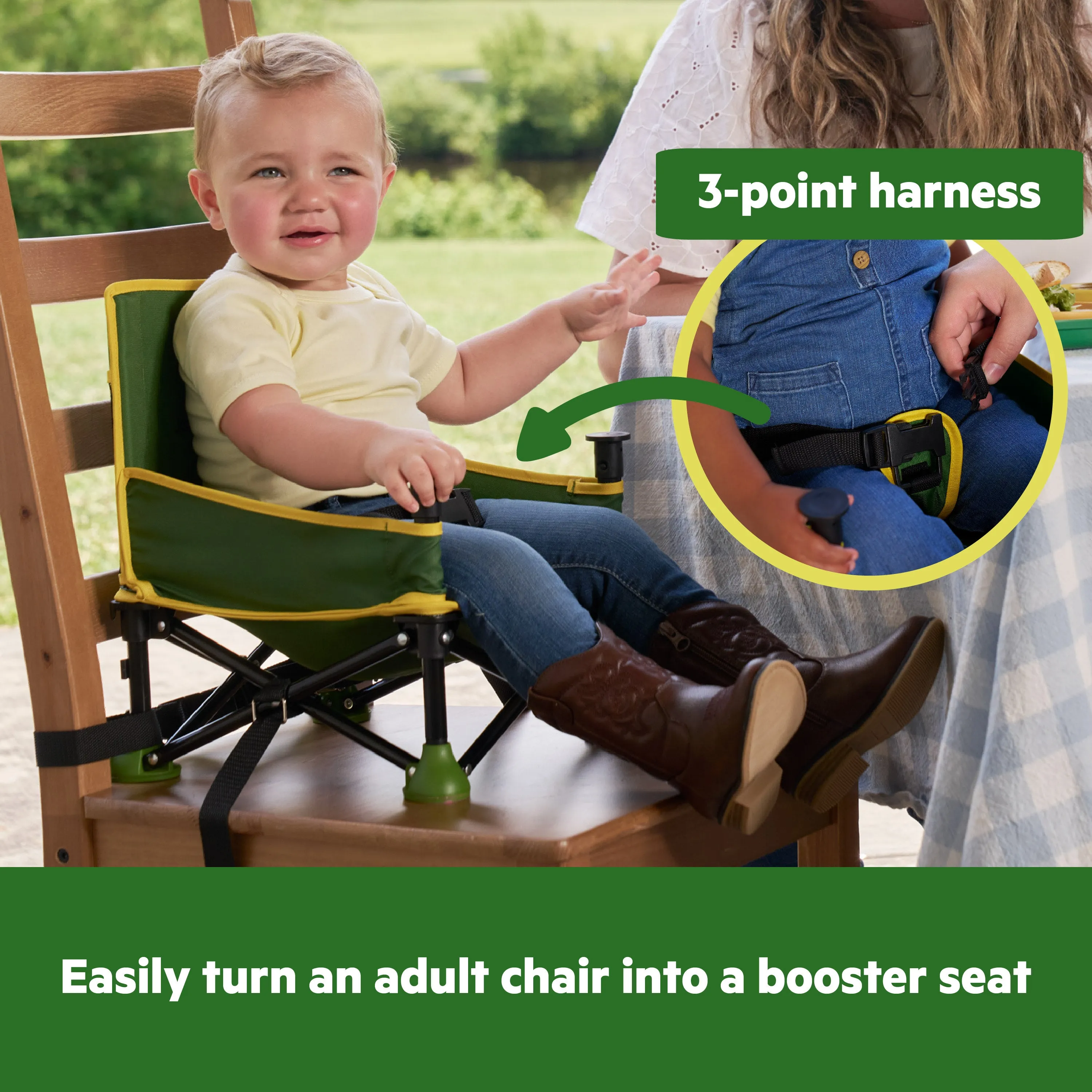 John Deere Pop 'N Sit Portable Booster Seat