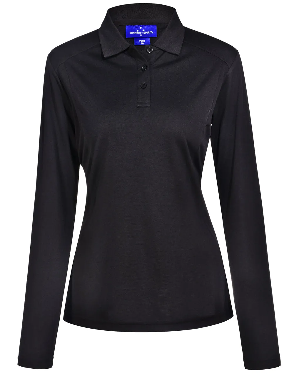 Ladies Bamboo Charcoal  Eco Fabric Long Sleeve Polo PS90