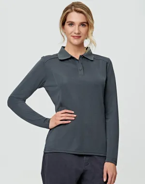 Ladies Bamboo Charcoal  Eco Fabric Long Sleeve Polo PS90