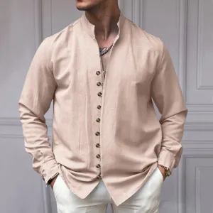 Men's Ethnic Style Linen Casual Loose Style Shirt