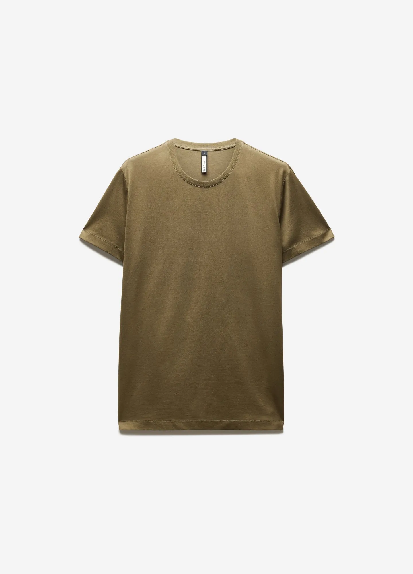 Mercerised Crew Neck T-Shirt Moss