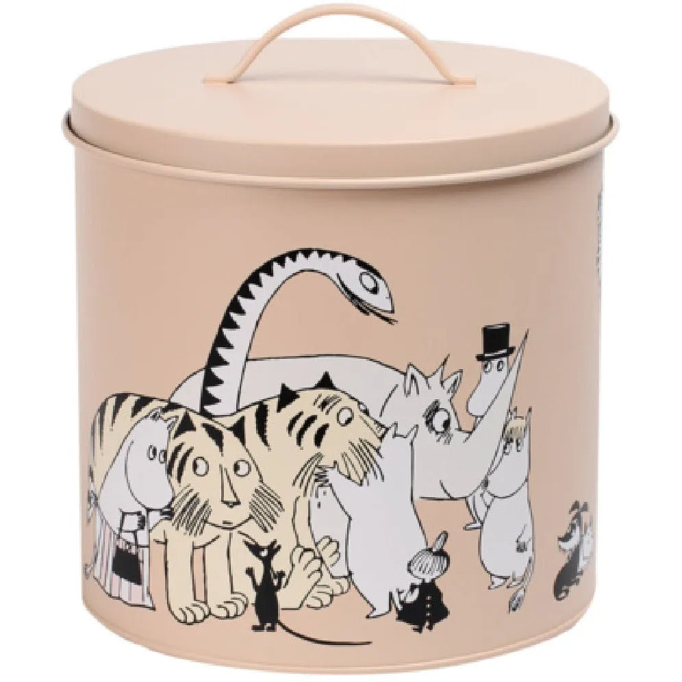 Moomin For Pets Tin Jar 21cm Beige - Muurla