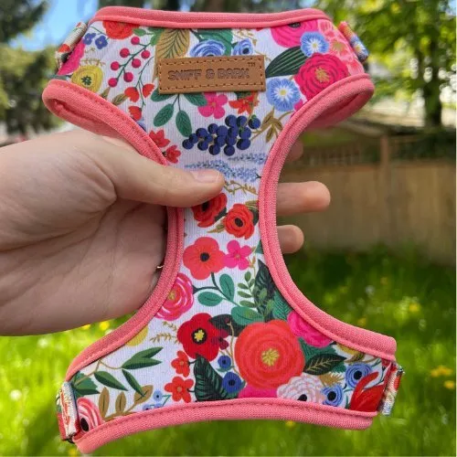 Morning Floral Lockable Harness™   Leash Set