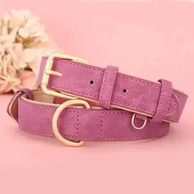 Pampered Pup Leather Collar