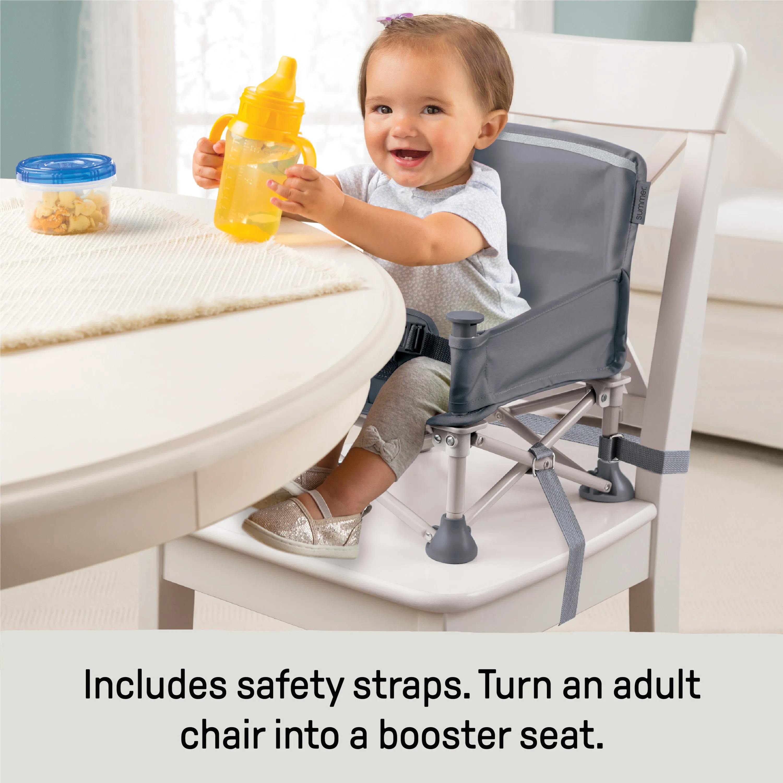 Pop 'N Sit Portable Booster - Gray