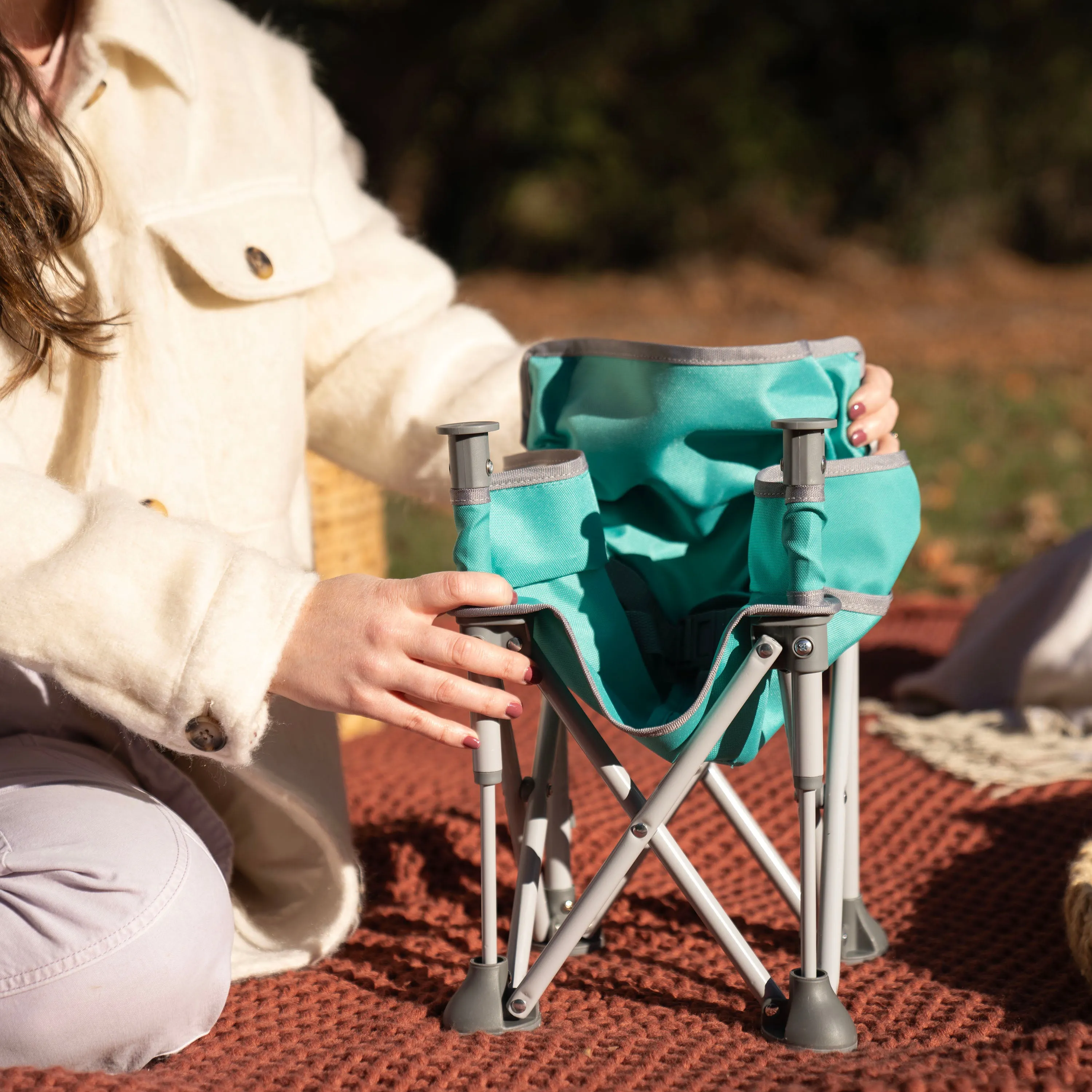 Pop 'N Sit Portable Booster (Teal & Grey)