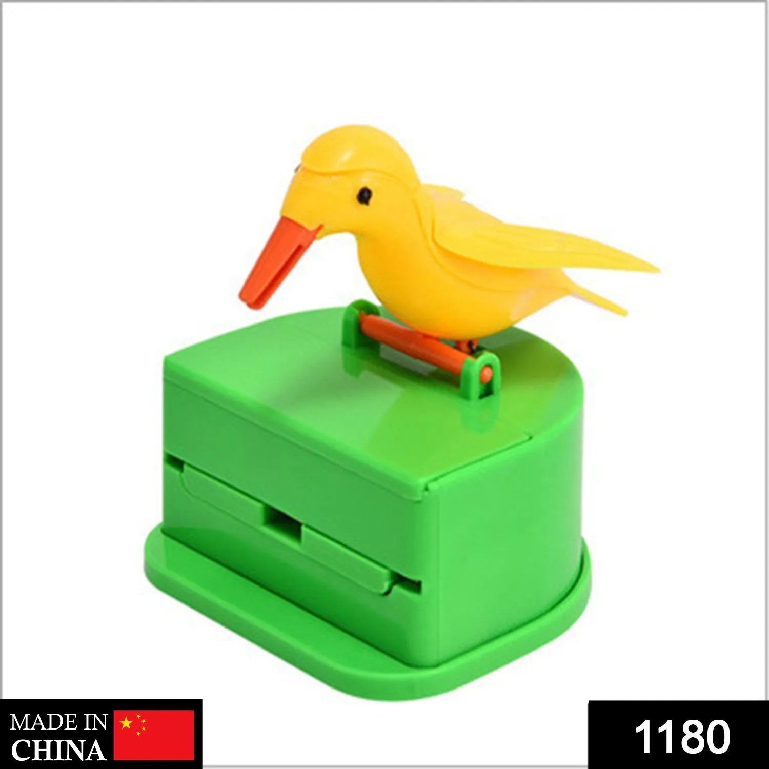 Portable Automatic Bird Toothpick Storage Box