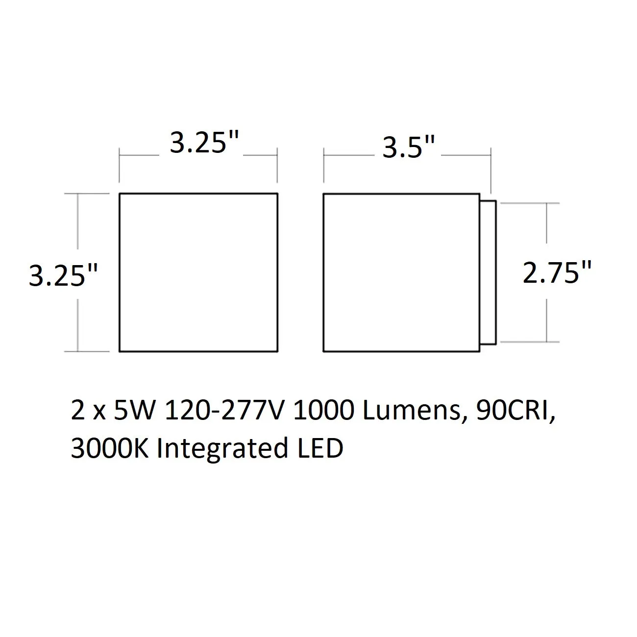 QB Outdoor LED Wall Sconce