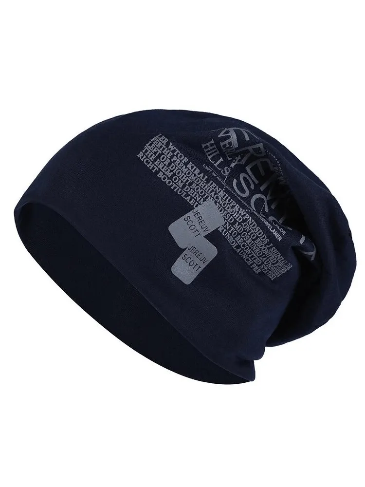 Stylish Sporty Male Beanie with Inscription - SF1695