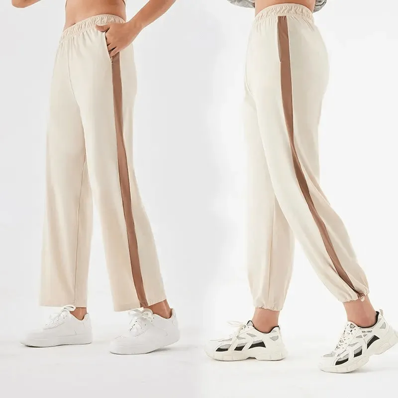 Stylish Sporty Women's Track Pants with Stripes - SF2126