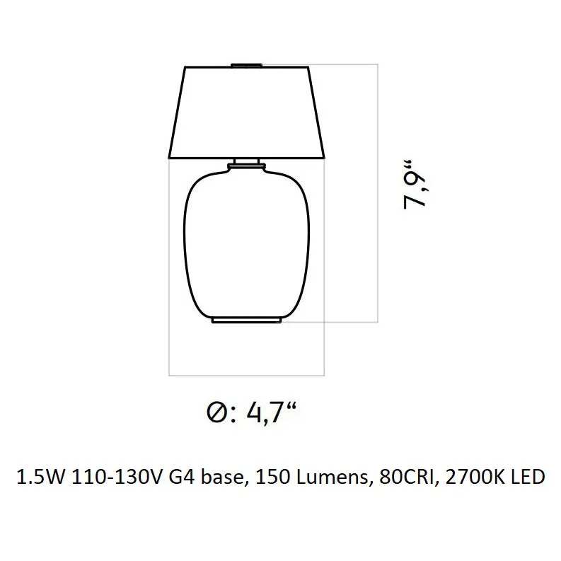 Torso Portable LED Table Lamp