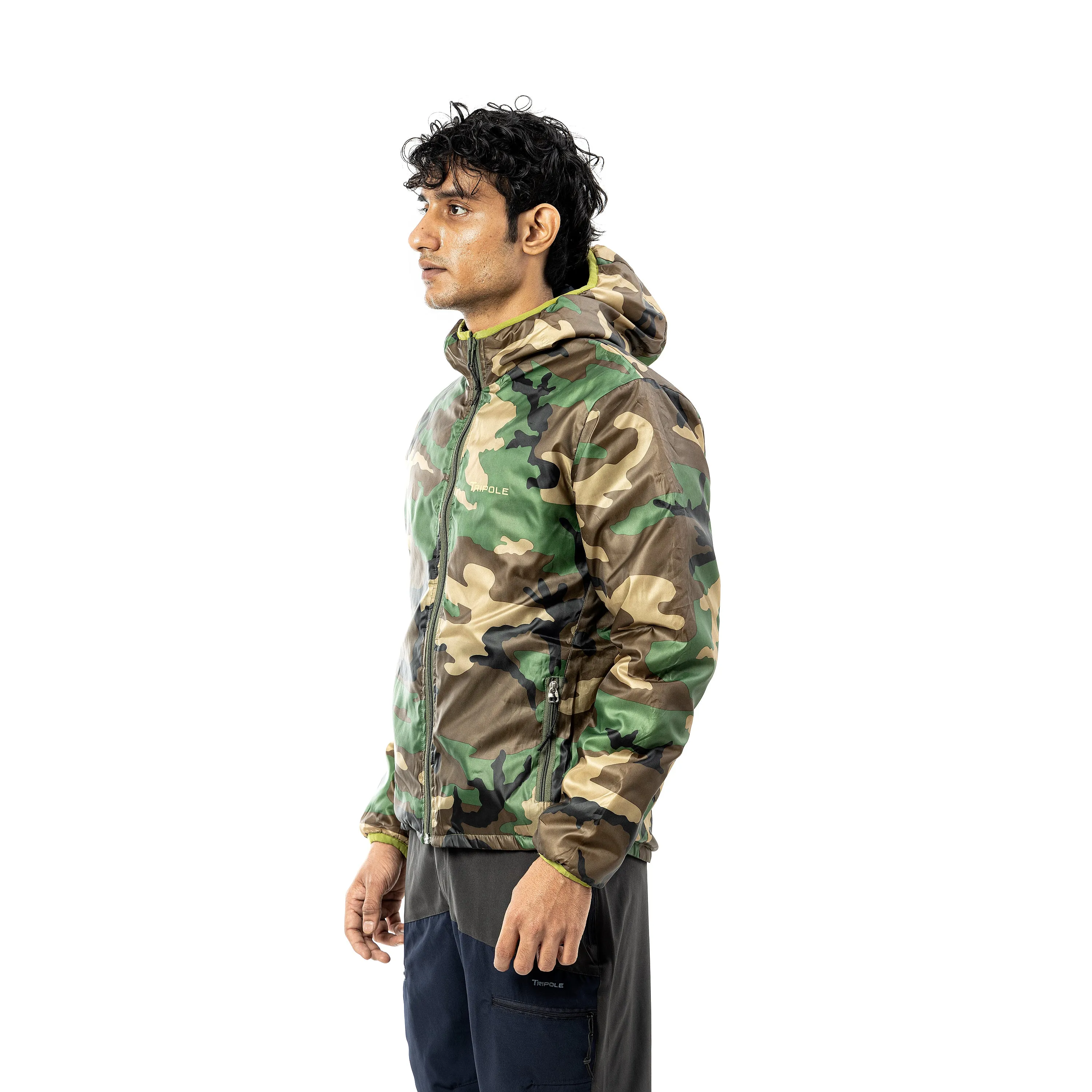 Tripole Men's Winter Jacket 5°C Comfort - Trekking and Daily Use | Digital Camouflage