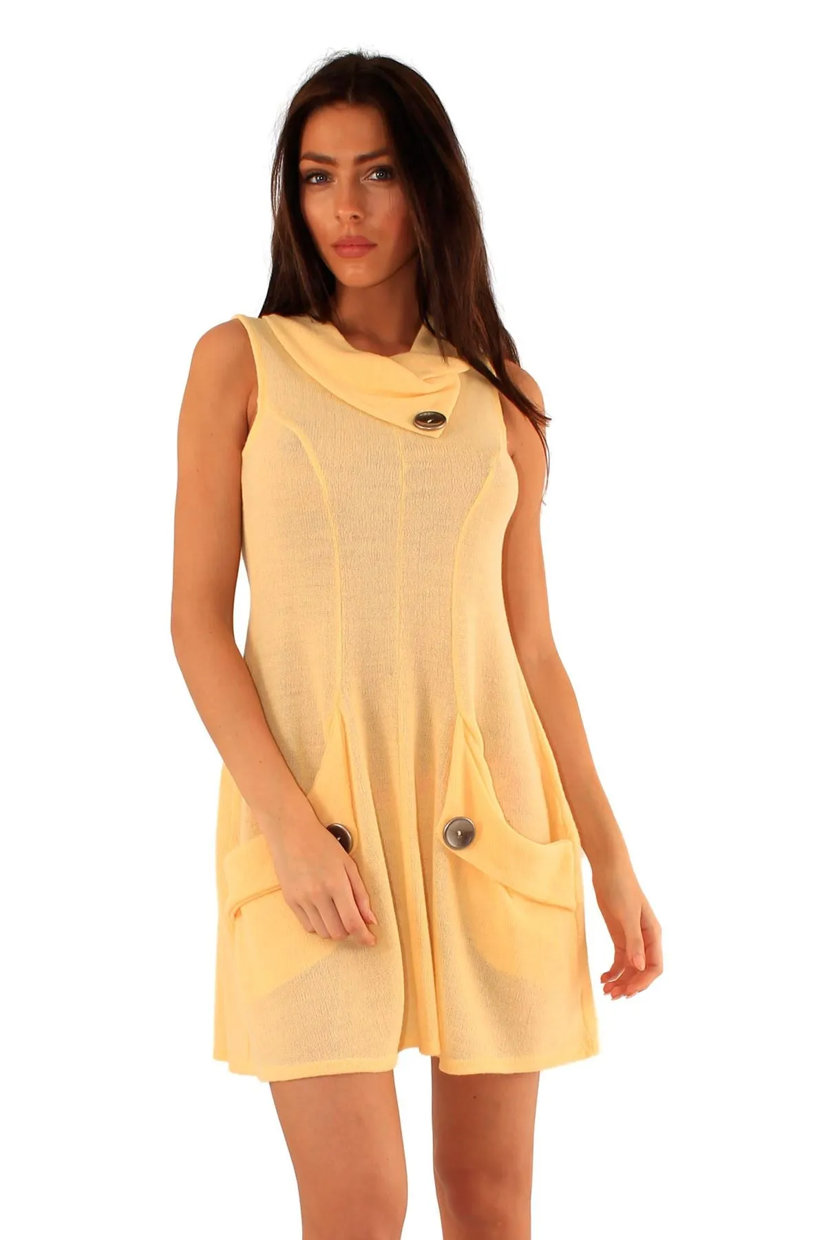 Women Pocket Knitted Gongli Dress